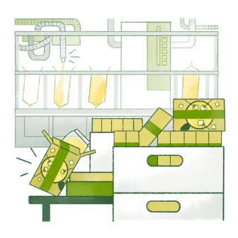 Produktion Abpacken